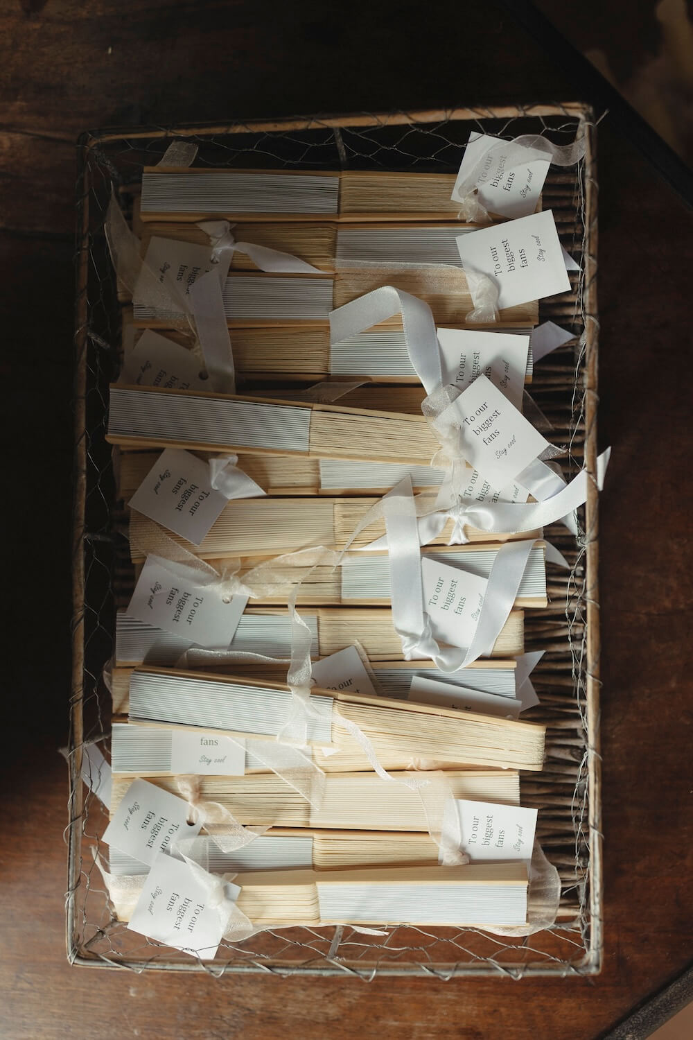 Getting married in Italy - personalised wedding stationery bamboo fans