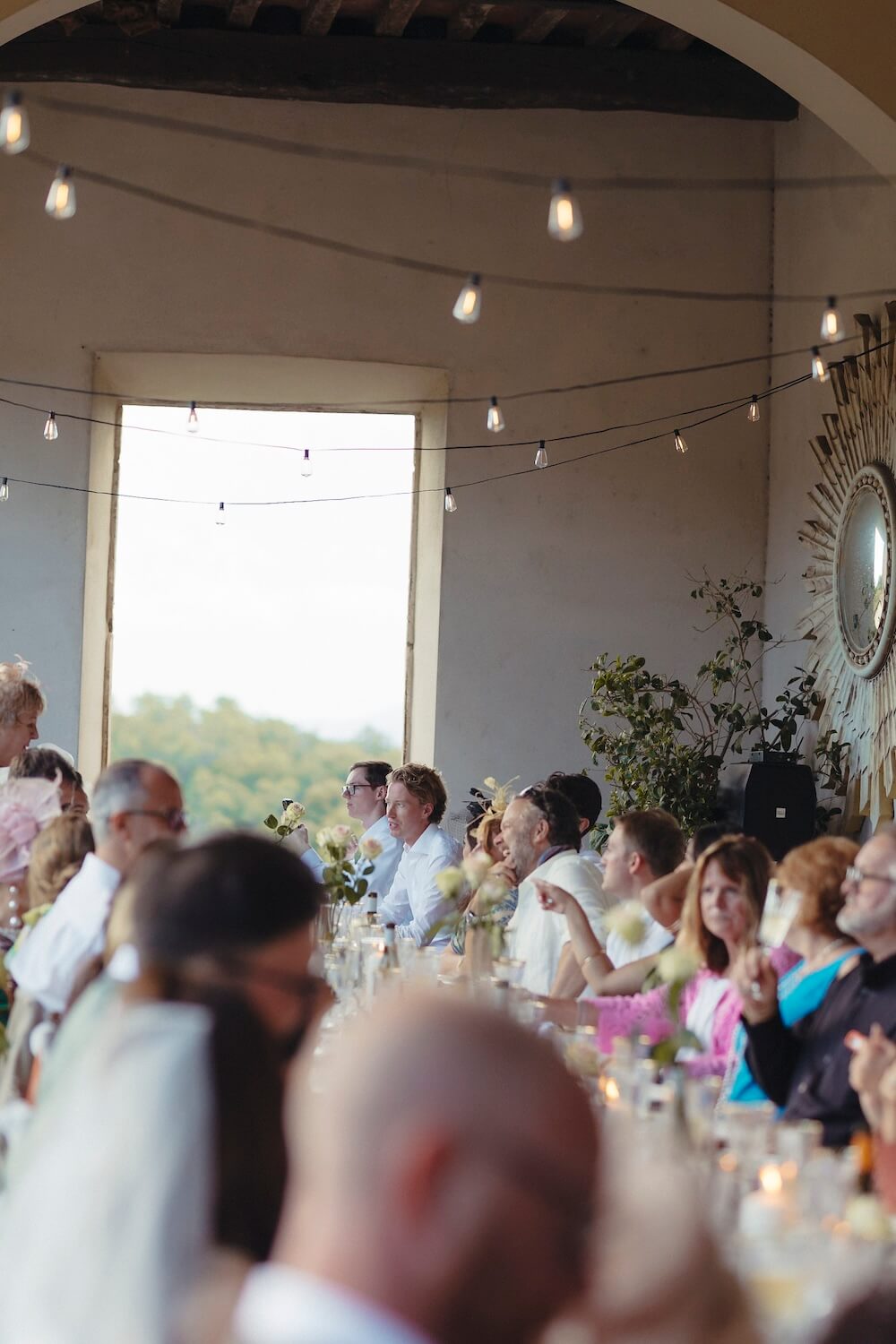 Getting married in Italy - wedding reception dinner at Tuscan villa